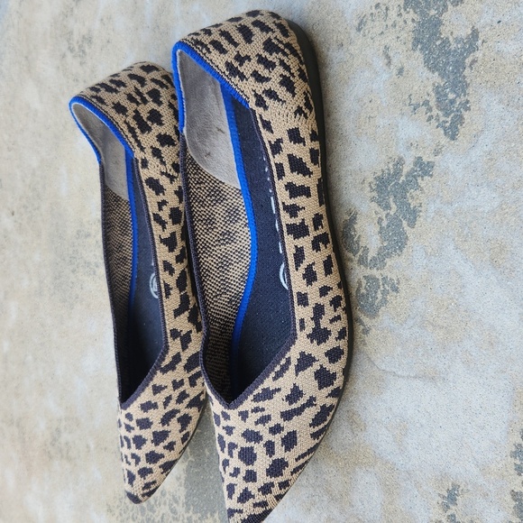 Rothy’s The Point Flat Cheetah Print Size 7 - Picture 5 of 10